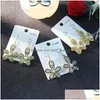 Stud Fashion Jewelry S925 Sliver Post Flower Earrings Rhinstone Dangle Drop Delivery Dhdca