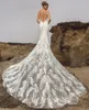 Свадебные платья Русалка 2023 Глубокий V-образный вырез без рукавов с длинной открытой спиной Marry Custom Made Большие размеры Vestidos De Novia GB1202x6233G
