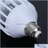 Led Bulbs Mosquito Killer Lamp E27 110V 220V 15W Led Bb Electric Trap Light Electronic Anti Insect Bug Night Lamps Drop Delivery Lig Dhgh8