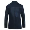 Mäns kostymer blazers s denim blazer mode bomull vintage dräkt jacka 4xl manlig blå kappa smala passform jeans outwear 221201