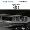 3D/5D Carbon Fiber Car Interior Center Console Cover Color Changing Gjutning klistermärke dekaler för Geely Coolray 2018-2022