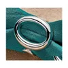 Bandringen 925 Sterling Sier Round Circle o Open verstelbare maatring voor vrouwen man bruiloft verlovingsfeestje sieraden drop levering dhapu