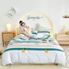 Beddengoed sets kuup cartoon set dubbele vellen zacht 3 4pcs bed sheet dekbedovertrekje koningin king size dekter s voor huis kind 221206