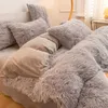 Set di biancheria da letto Super Furry Coral Fleece Princess Set Visone Velluto Caldo Trapunta Copripiumino Letto Coperta Camera da letto Consolatore s 221206