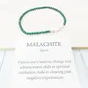 Bracelets à maillons MG0100 bracelet de cheville en malachite de qualité en gros pierre gemme naturelle Mala perle 4 mm Mini bijoux