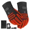 Gants de ski chauffants 3.7V étanche Guantes écran tactile alimenté par batterie moto chasse pêche ski cyclisme 221203