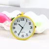 Pocket Watches Quartz Watch KeyChain Clocks Round Dial Portable Simple Pendant for Women Men