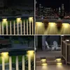 Decorações de jardim 84pcs LED SOLAR STAIR LAMPER LUDE OUTERIRA LUZ S LIGHT S PATIO DE PATIO DE PASSOS NOITE IP55 PROMUTA ÁGUA 221202