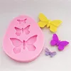 3 Size Mini Butterfly Silicone Mold Handmade Candy Fondant Cake Topper Decoration 3D Polymer Clay Baking Supplies MJ1222