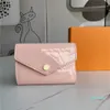 Designer-Patentleder kurzer Brieftasche Mode für Lady Shinny Kartenhalter Münzgeldbeutel Frauen Klassiker Reißverschluss Pocket220n