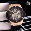 U1 Top AAA Luxury Designer Watch Skeleton Automatic Movemation Self-Swind Спортивные швейцарские часы Big Men