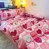 Set di biancheria da letto Set bianco blu Ragazzi Ragazze Queen Biancheria da letto matrimoniale Biancheria da letto semplice Reattiva stampata Copripiumino singolo Copripiumino lenzuolo 221206