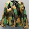 Kadınlar Kürk Faux Sonbahar Kış Paltosu Kadınlar Kabarık Sıcak Dış Giyim Lüks Ceket Zarif Mujer Bontjas Maxi Kısa Katlar Sokak Giyim 221202