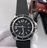 1884 Super-Ocean 46MM Uhren Luxusmarke weißes Zifferblatt Edelstahl drehbare Lünette Herren automatische mechanische Kautschukarmband leuchtende Uhr