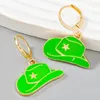 Cute Hat Shape Charm Earring Multicolor Hip Hop Style Cute Earrings for Gift Party Fashion Jewelry