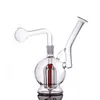 14mm femelle verre bangs conduite d'eau grand bras de bulle arbre perc recycleur conduites d'eau base stable dab plates-formes pétrolières cou courbé cire bang avec tuyau de brûleur à mazout en verre mâle le moins cher