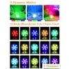 Night Lights Submersible Candle Light 10 Leds Remote Control Rgb Floral Vase Base Waterproof Led Lights For Wedding Birthday Party D Otv0L