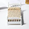 Kitchens Play Food Retro Design 1 12 Dollhouse Miniature White jouet lit meuble chambre à coucher de maison de maison de maison de chambre à coucher 221202