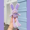 Easter Party Rabbit Toys with Keychain Baby Boys Girls Plush Bunny Pendant Toys Spring Children Birthday Gifts