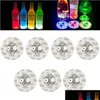 Nieuwheid verlichting 6 cm LED -flesstickers Coasters Licht 4leds sticker knipperende lichten voor vakantiefeest Bar Huisgebruik Drop levering Li otlym