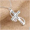 Colliers pendentifs Fashion European Simplicité Christian Cross Lettrage Colliers Pendant Party Travel Memorial Cadeaux DH2FS