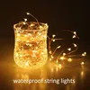 Gartendekorationen Solar String Fairy Lights 5m 50LED 30M 300 LED wasserdichte Outdoor-Girlande Power Lampe Weihnachten für Dekoration 221202