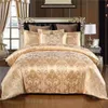 Completi letto Aggcual Completo letto in raso jacquard di lusso Tessili per la casa Set copripiumino con chiusura a cerniera 1 Trapunta 1 2 Federe be27 221206