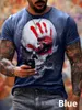 Men's T Shirts Old Man T-shirt Palm Print 3D Shirt Skull Personality Tshirt Gothic STREETWEAR