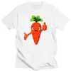 Men's T Shirts Funny Carrot Print Pattern 2022 Summer T-shirt Men And Women Same Top Round Neck Trend Street Half Sleeve Cotton