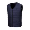 Heren Vesten Mannen Winterjas Vest Plus Size V-hals Jas Sportkleding verwarmd Vest Jas Hart Jas voor camping 221202