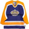 Koszulka hokeja żółta i fioletowa wersja vintage koszulki 99 Gretzky 16 Dionne 19 Goring 20 Robitaille 30 Vachon CCM Ice Hocke