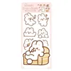 Feuilles Kawaii autocollants ensemble mignon animaux de compagnie aliments sucrés boisson étiquette adhésive autocollant décoratif pour Scrapbooking journalisation Journal