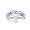 Bracciale con bottone a pressione in rilievo 8 colori 10 mm perle imitazione perline 18 mm Noosa bottoni fai da te gioielli braccialetti con consegna a goccia in rilievo estivo Dhv2F