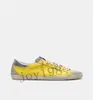 Goldenss Gooses Chaussures unisexe style ancien Véritable derme en cuir blanc Super-Star avec baskets taille Superstar scintillantes WMi