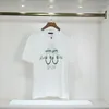 Popeline de coton de printemps Fat Loose pra T-shirts pour hommes haut de luxe brodé créateur de mode européen imprimé Athleisure base pour femmes LV6