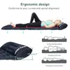 Outdoor Pads Camping Sleeping Pad Inflatable Mattress Travel Folding Bed with Pillows Ultralight Air Built-in Inflator Pump 221203