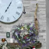 Decoratieve bloemen krans slinger deur hart bloemendag lavendeltine kunstmatige bloemenvormige voorste decoraties teken veer valentijn