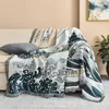 Blankets Textile City Japanese Simple Style Wave Home Cloth Sofa Blanket Dust Cover Jumbo Size Double Cushion Camping Picnic 221203