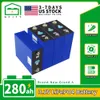 Batterie Lifepo4 3.2V 280Ah, haute capacité, 8 pièces, Cycle profond, bricolage, 12V, 24V, 48V, nouveau paquet de batteries pour chariot élévateur solaire, pour l'exonération fiscale européenne et américaine