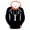 Sweats à capuche pour hommes Anime Haikyuu Cosplay Costume Fukurodani Volleyball Club Akaashi Keiji Bokuto Koutarou Hommes/Femmes Sweat à capuche imprimé 3D