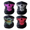 Party Masks Multifunctional Eight Color Skull Print Bandana Hjälm Camping Neck Face Mask Paintball Sport pannband Vandring Masque Halloween GC1843