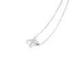 Luxury Fashion CHAUME jewelry X zircon pendant necklace chain Rose gold 925 sterlling silver women Designer Design necklace lady g2005420