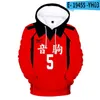 Sweats à capuche pour hommes Anime Haikyuu Cosplay Costume Fukurodani Volleyball Club Akaashi Keiji Bokuto Koutarou Hommes/Femmes Sweat à capuche imprimé 3D