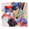 Волосы резиновые ленты модные Veet Round Stary Sky Scrunchies Elastic Hair Bands для женщин для женщин -резин