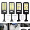 Floodlights Cob Zonne Lichtlichten Lichten op afstand afstandsbediening PIR Motion Sensor LED Street Lamp Outdoor Waterdichte Spotlight Garden Wall L OT4Y3