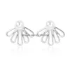 Stud Sier Or Couleur Géométrique Boucles D'oreilles Pour Les Femmes Cadeaux De Fête De Mariage Imiter Perle Fleur Boucle D'oreille Déclaration Bijoux Drop Delive Dhv96