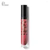 Lipgloss Flüssiger Lippenstift 1PC Small Black-Print Matte Velvet Farbe verblasst nicht 0625#30