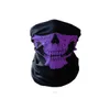 Party Masks Multifunctional Eight Color Skull Print Bandana Hjälm Camping Neck Face Mask Paintball Sport pannband Vandring Masque Halloween GC1843