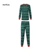 abbigliamento per la casa OnMelo Completo natalizio coordinato Pigiama con stampa Babbo Natale Set casual sciolto mamma figlia papà figlio Indumenti da notte Xmas Family Look Pjs 221202