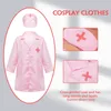 Cuisines Jouer à la nourriture Enfants à manches longues Médecin Infirmière Cosplay Uniforme Manteau Chapeau Costume Enfants Semblant Ensemble de Jouets Jouets Éducatifs pour Cadeaux 221202